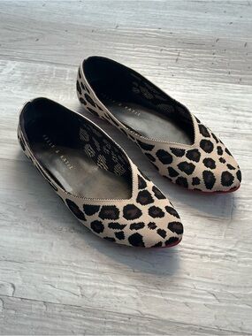 Kelly & Katie Fonzie Leopard Print Pointed Toe Ballet Flats Women’s 7.5